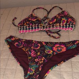 small floral bikini set